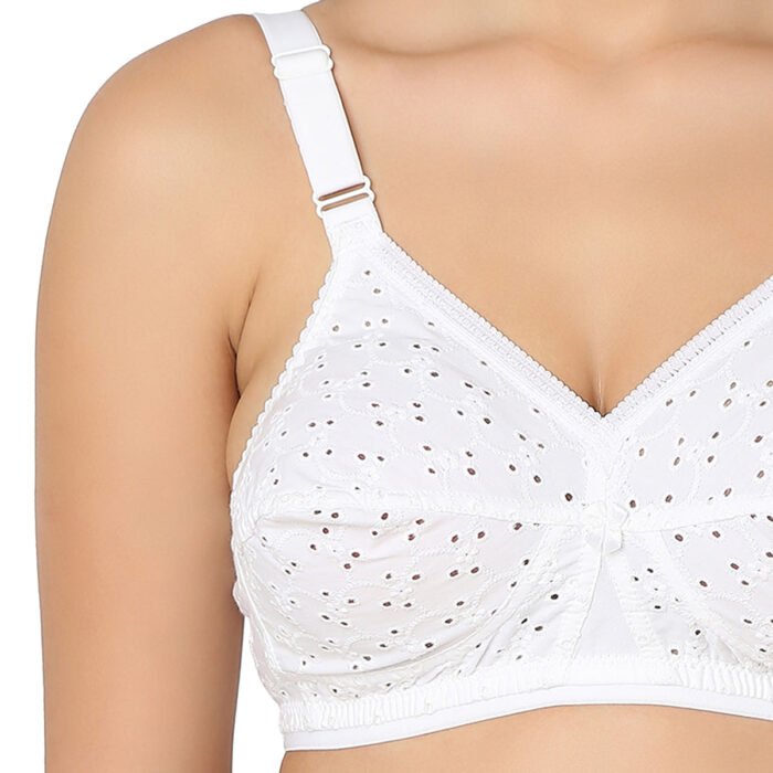 PRIYANKA-Cotton Non Padded Wire Free Full Coverage Bra - Image 6