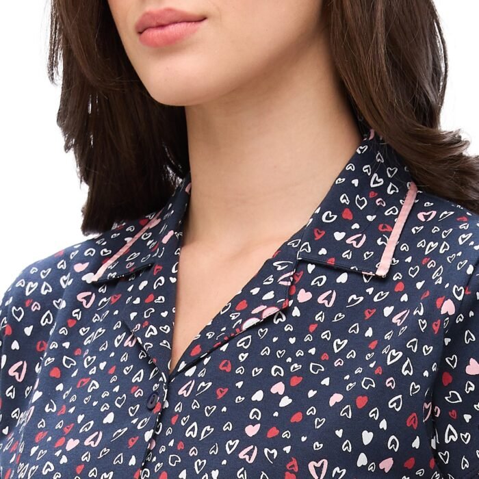 Navy Blue Regular Night Suit Regular - Image 5
