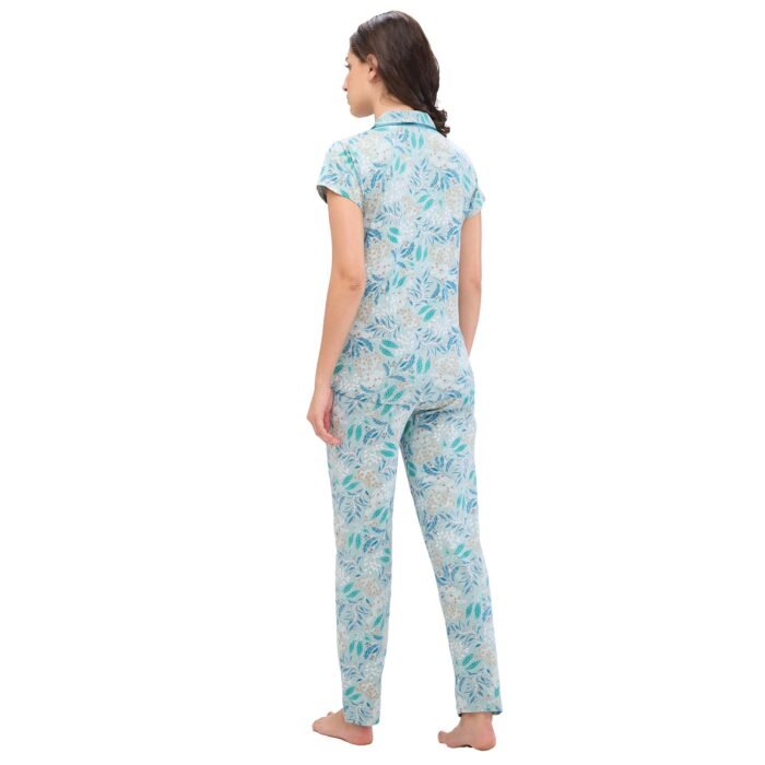 Shirt Pyjama Set Green - Image 4