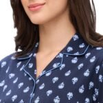 Shirt Pyjama Set Navy Blue - Image 5