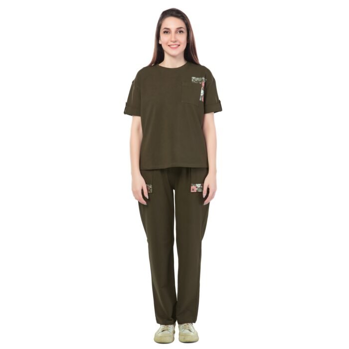 Olive Bloom Co-ord Set - Image 2