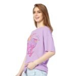Cotton All Day-Vibes Oversized T-Shirt Lavender - Image 3