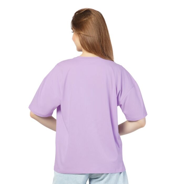 Cotton All Day-Vibes  Oversized T-Shirt  Lavender - Image 2