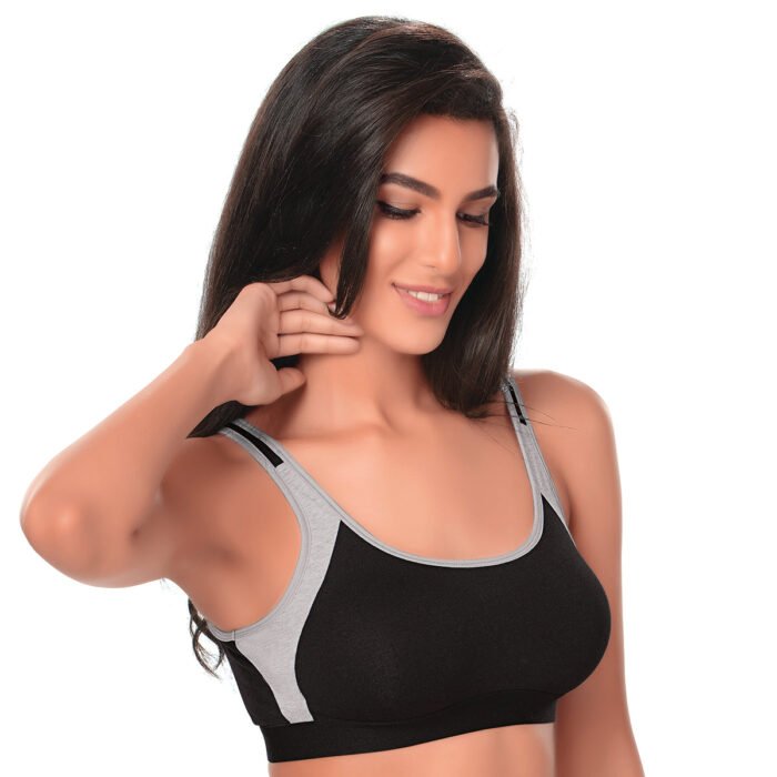 JS 92-Non Padded Solid Low Impact Sports Bra