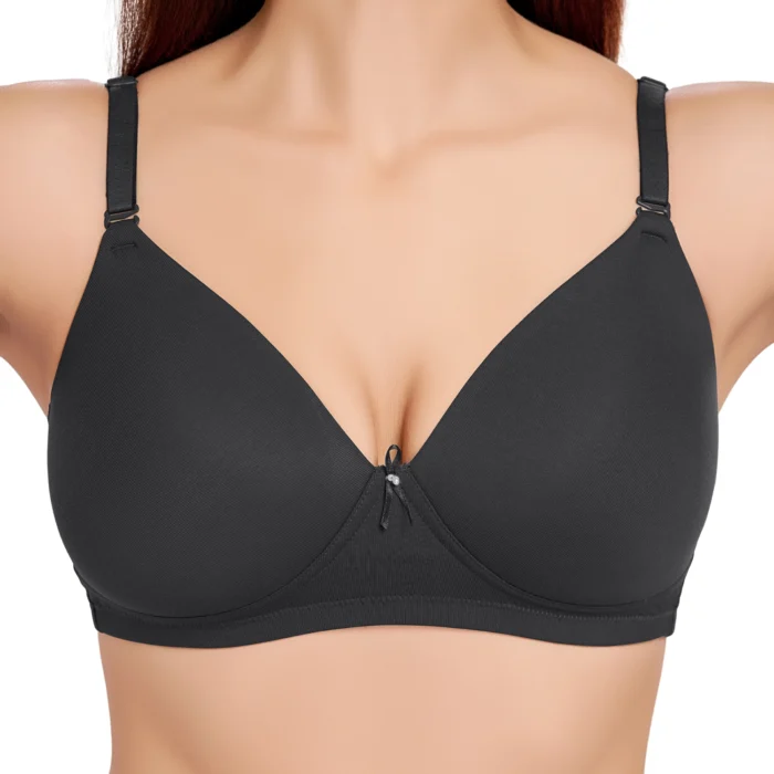 Cotton Padded Wire Free T-Shirt Bra - Image 4