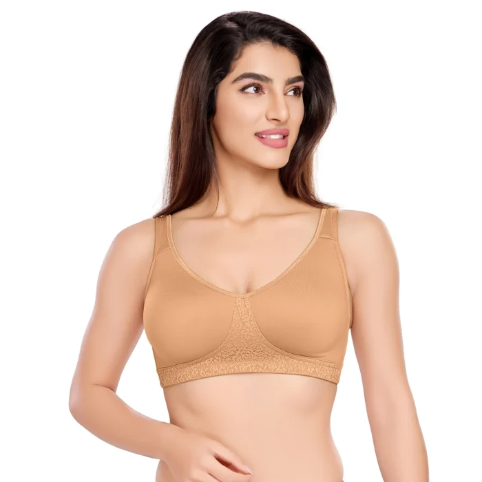 Cotton Non-Padded Wire Free Minimizer Bra - Image 1